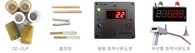 CE-Cup, 열전대, 용탕 침적식 온도계, 무선형 침적식 온도계